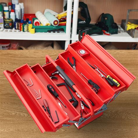 metal tool box storage portable cantilever|3 tier cantilever tool box.